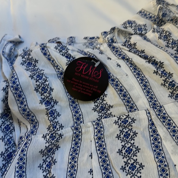 Blue/White Maxi Romper - Picture 5 of 5